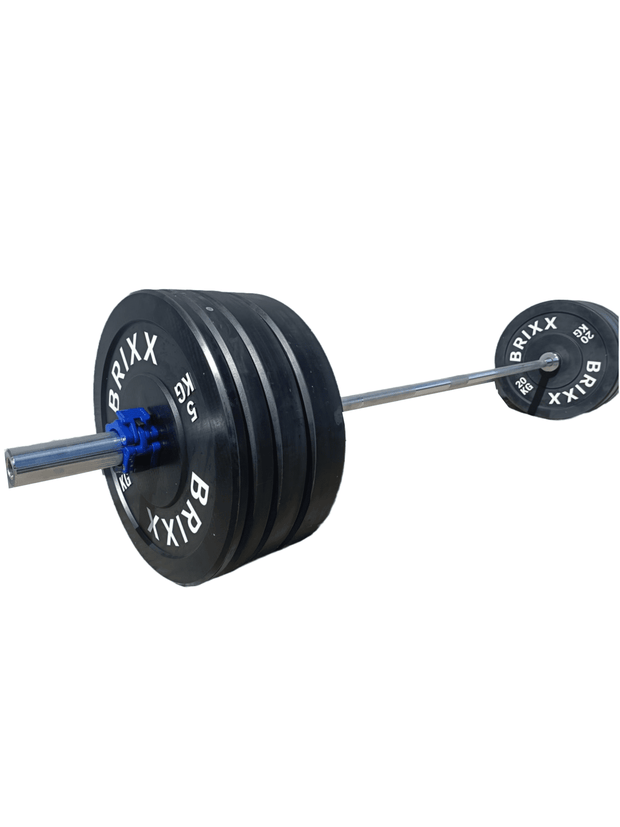 BRIXX Classic Olympische Bumper Plates - 150kg Pakket (Barbell + Bumper Plates)