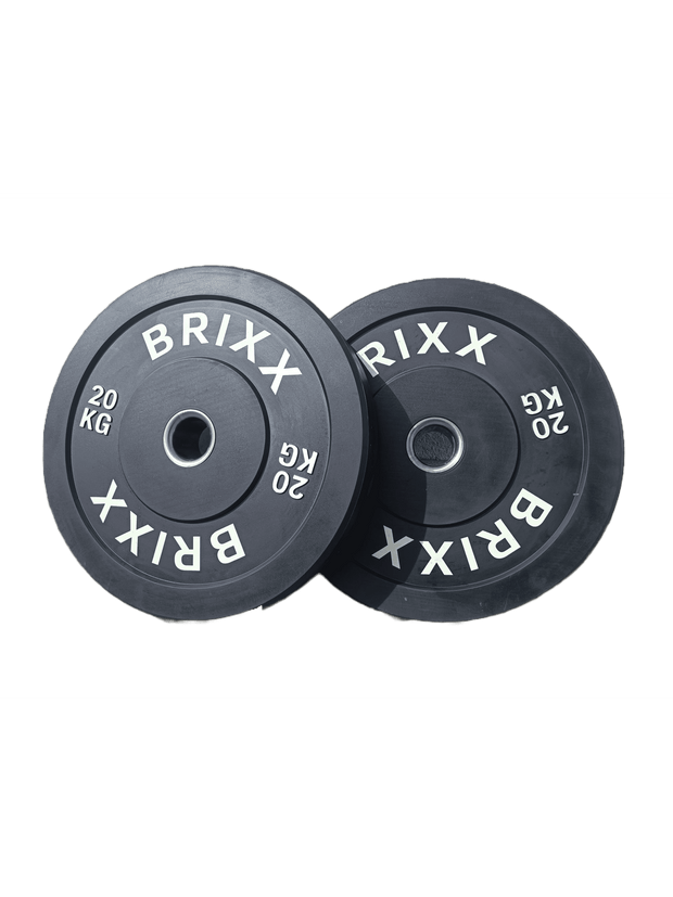 BRIXX Classic Olympische Bumper Plates - 150kg Pakket (Barbell + Bumper Plates)