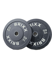 BRIXX Classic Olympische Bumper Plates - 80kg Pakket (Barbell + Bumper Plates)