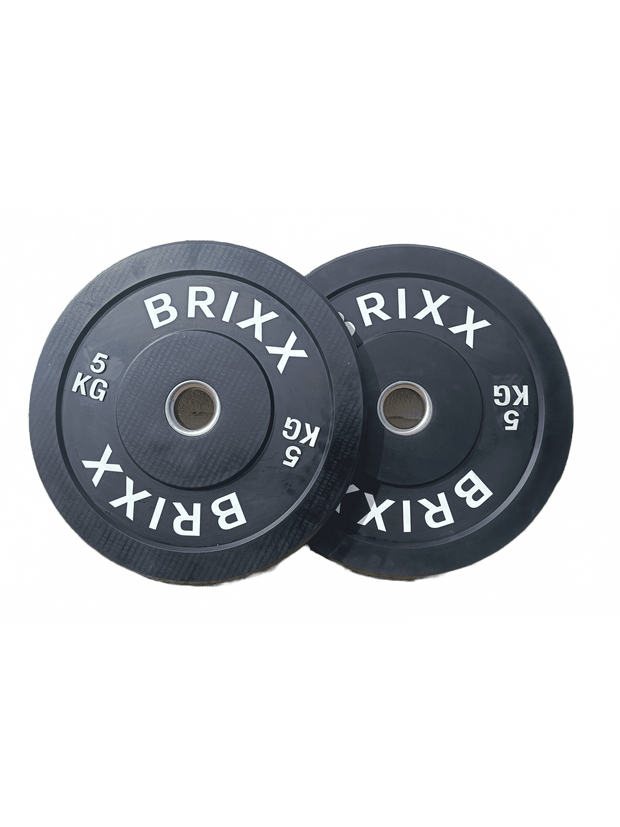 BRIXX Classic Olympische Bumper Plates - 120kg Pakket (Barbell + Bumper Plates)