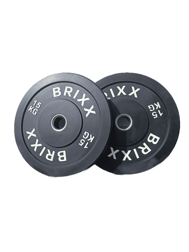 BRIXX Classic Olympische Bumper Plates - 80kg Pakket (Barbell + Bumper Plates)