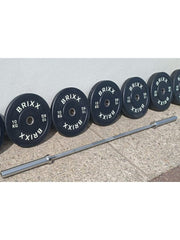 BRIXX Classic Olympische Bumper Plates - 80kg Pakket (Barbell + Bumper Plates)