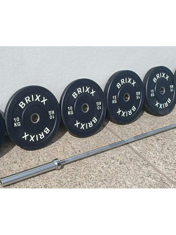 BRIXX Squat Stand, Bench, Bumper Plates & Barbell Pakket