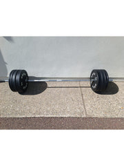 BRIXX Classic Olympische Bumper Plates - 80kg Pakket (Barbell + Bumper Plates)