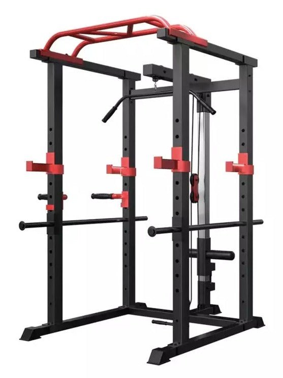 BRIXX 360 Multi-Gym Squat Rack, Bench, Bumper Plates & Barbell Pakket