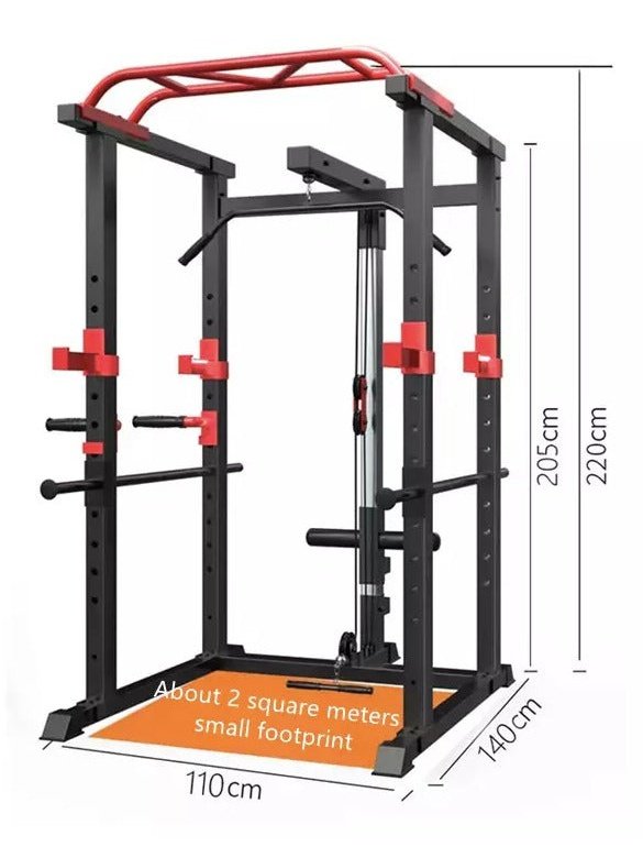 BRIXX 360 Multi-Gym Squat Rack, Bench, Bumper Plates & Barbell Pakket