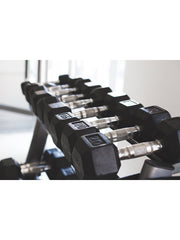 BRIXX 2.5kg - 20kg Hex Dumbbell & Rack Set | 8 Paren  - 180kg Pakket