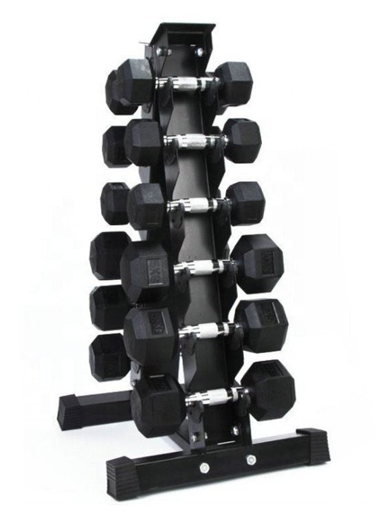 BRIXX 2.5kg - 15kg Dumbbell & Rack Set | 4 Paren - 65kg Pakket (Copy)